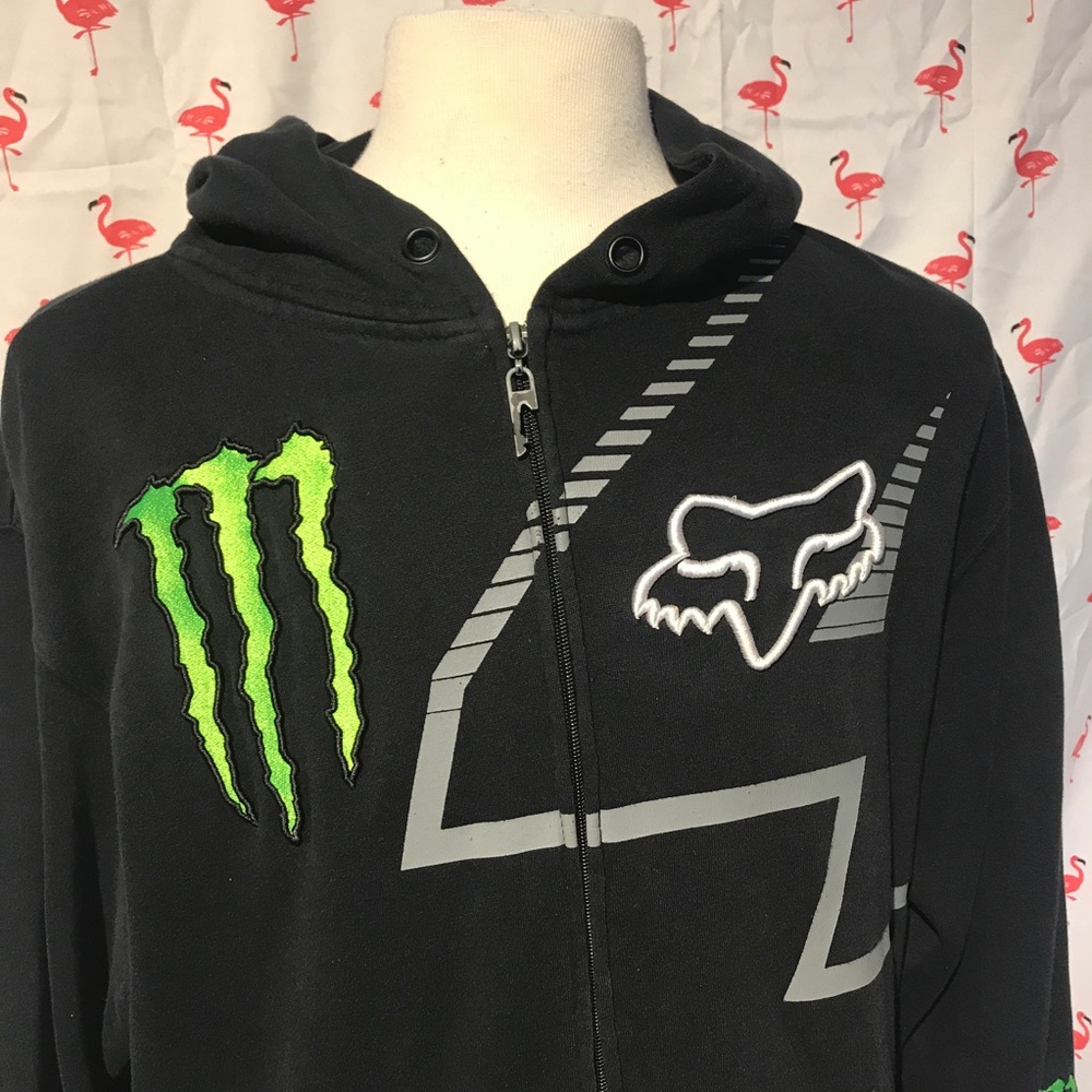 Fox Monster Ricky Carmicheal L Black Hoodie A4995